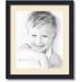 13x16 inch black picture frame with 2 inch single alabaster mat singlemat-frbw26079-13x16-825