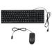 FRCOLOR 1 Set Wired Keyboard and Mouse Combo Russian Character Keyboard and USB Mouse