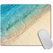 Amcove Mousepad Ocean Mouse pad Beach Mousepad Blue Mousepad Summer Mouse pad Sand Mouse pad Office Decorations Desk Accessories Mousepads Beige