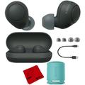Sony WF-C700N Truly Wireless In-Ear Headphones with Sony XB100 Bluetooth Wireless Speaker (Blue) Kit