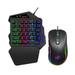 moobody One Handed Gaming Keyboard And Combo V500 Gaming Keypads And J300 Gaming Gaming Keypad Wired Gaming Keyboard with 2 USB Ports And Gaming