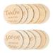 12Pcs Baby Monthly Milestone Wood Slices Baby Milestone Discs for Baby Shower (Random Style)