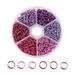 NUOLUX 6mm 1080pcs Aluminum Open Jump Ring Split Rings for DIY Jewelry Making Finding Handicraft Accessories Connector(Mixed Color)