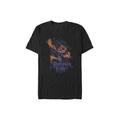 Men's Big & Tall Pumpkin King Flames Tee by Disney in Black (Size 3XL)