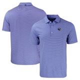 Men's Cutter & Buck Royal New York Giants Helmet Forge Eco Double Stripe Stretch Recycled Polo