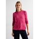 Kapuzenshirt CECIL Gr. XL (44), rosa (cosy coral melange) Damen Shirts Jersey