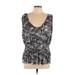 Banana Republic Sleeveless Blouse: Gray Tops - Women's Size Large