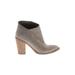 Vince. Ankle Boots: Gray Print Shoes - Women's Size 7 - Almond Toe