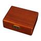 2 Layer Solid Walnut Wooden Jewelry Box with Lock and Key for Women Men Vintage Velvet Wood Jewelry Organizer Storage for Earrings Rings Necklaces Bracelet Watch