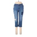 Baccini Jeans - Mid/Reg Rise: Blue Bottoms - Women's Size 8 Petite