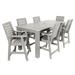 Beachcrest Home™ Midwest Rectangular 6 - Person Outdoor Dining Set Plastic in Gray | 43.3" H x 55.5" W x 98.5" L | Wayfair