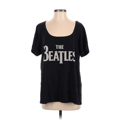 The Beatles Short Sleeve T-Shirt: Black Tops - Women's Size 1