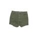 Sonoma Goods for Life Shorts: Green Print Bottoms - Women's Size 5 - Dark Wash