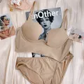 Ensemble de soutien-gorge et demi-tasse ajourés sous-vêtements bralette texturée à bulles petite