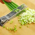 Muti-Layers Kitchen Scissors Stainless Steel Vegetable Cutter Scallion Herb Laver Spices Cooking