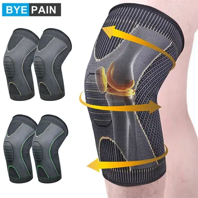Knee Brace, Knee Compression Sleeve for Men and Women, Knee Support for Running, Workout, Gym, Hiking, Sports