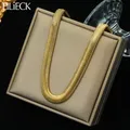 Eilieck 316l Edelstahl Gold Farbe dicke Schlangen kette Halskette für Frauen Mädchen trend ige