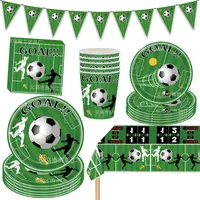 Fußball Party liefert Fußball Thema Geschirr Teller Teller Servietten Fußball Flagge Fußball