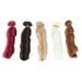 5 Pcs Doll Wig Roman Roll High Temperature Silk Wig Decoration Long Curly Hair Handcraft DIY Doll Wigs Weft Hair Extensions (Assorted Color)