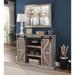 ACME Natural Sliding Barn Door TV Stands - 14 inches in width