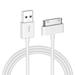 Apple Certified 30 Pin USB Charging Cable 4.0ft USB Sync Charging Cord iPhone Compatible for 4 4s 3G 3GS iPad 1 2 3 iPod Touch Nano White (1 PCS)