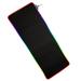 RGB Luminous Gaming Mouse Pad Anti-slip Keyboard Mat Keyboard Pad for Home Office - 3mm (Black)