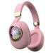 moobody Cute Cartoon Wireless BT5.3 Headphones Over Ear Gaming Headset Cute Animal Design AUX IN Wired Earphone with Colorful Light Foldable Soft Ear Cushions