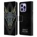 Head Case Designs Officially Licensed House Of The Dragon: Television Series Graphics Dragon Head Leather Book Wallet Case Cover Compatible with Apple iPhone 14 Pro Max