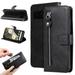 Allytech Google Pixel 8 Pro Wallet Case 6.7 PU Leather Cards Slots Cash Holder Purse Zipper Coin Pocket Stand Wallet Case Cover for Google Pixel 8 Pro - Black