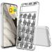 TalkingCase Hybrid Phone Cover Compatible for Google Pixel 7a Mouse One Zodiac Print w/ Glass Screen Protector Acrylic Back Raised Edges Print in USA