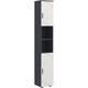 Tall Bathroom Storage Cabinet, Slim Bathroom Cabinet with Soft Close - Light Grey - Kleankin