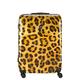 Princess Traveller Animal Print - Reisekoffer - Leopard - Groß - 76 cm - Doppelräder - Hartschalen Trolley (Gelb, Große Reisekoffer)