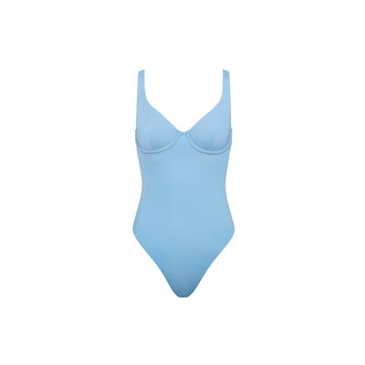 Plus Size Women's The Scoop One Piece - Swim by CUUP in Cloud (Size 7)