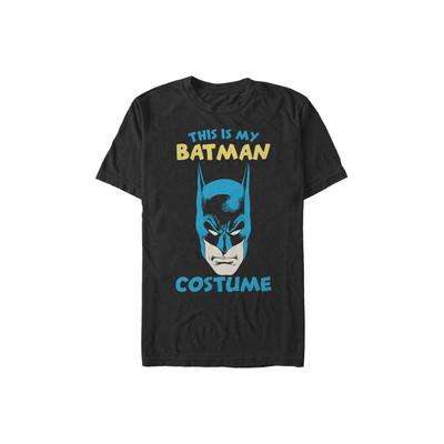 Men's Big & Tall Batman Costume Tee by Warner Brothers in Black (Size 5XL)