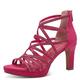 MARCO TOZZI Damen Sandalen mit Absatz Glitzer Vegan, Rosa (Pink Comb), 39 EU