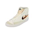 NIKE Herren Blazer MID '77 Sneaker, White/Black-Bright Mandarin-MEDIUM, 45.5 EU