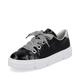 Rieker Damen Low-Top Sneaker N59A2, Frauen Halbschuhe,schnürer,Plateausohle,straßenschuhe,Strassenschuhe,Sportschuhe,schwarz (00),38 EU / 5 UK