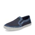 Rieker Herren Slipper B5264, Männer Slip On,College,Schuhe,Businessschuhe,Slip-ons,Slipper,Mokassins,blau (14),45 EU / 10.5 UK