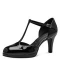 Tamaris Damen Pumps mit Riemchen Vegan Stilettoabsatz; BLACK/schwarz; 40