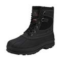 NORTIV 8 Men's Waterproof Winter Snow Hiking Boots Ankle High Boots,AVENUE,BLACK,8.5 UK /9.5 US