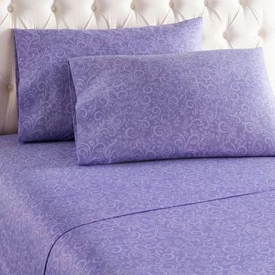 Micro Flannel Traditions Sheet Set Lilac, Queen, Lilac