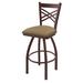 Holland Bar Stool 820 Catalina Swivel Counter Stool Upholstered/Metal in Black/Brown | Bar Stool (30" Seat Height) | Wayfair 82030BZ018