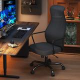 Ebern Designs Barrientez Mesh office Chair w/ Oversized Cushion, Ergonomic Desk Computer Chair for 300lbs Upholstered in Green/Black | Wayfair