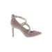 Vince Camuto Heels: Pumps Stilleto Glamorous Tan Solid Shoes - Women's Size 9 1/2 - Pointed Toe