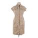 Talbots Casual Dress - Shirtdress: Tan Dresses - Women's Size 10 Petite