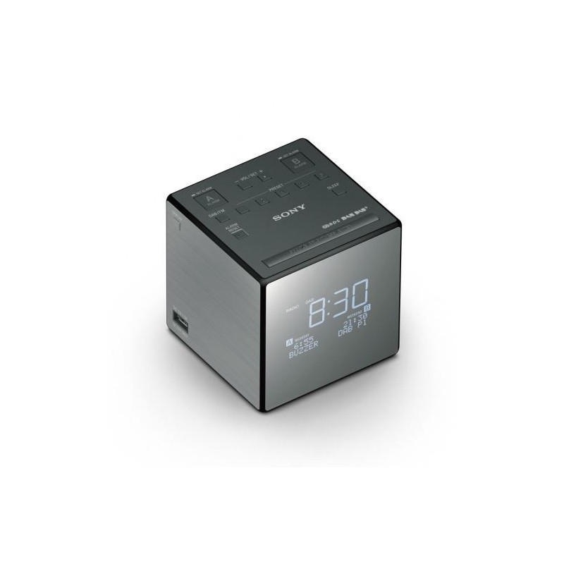 Sony XDRC1DBP - Uhr - DAB,DAB+,FM LCD - Weiß Image