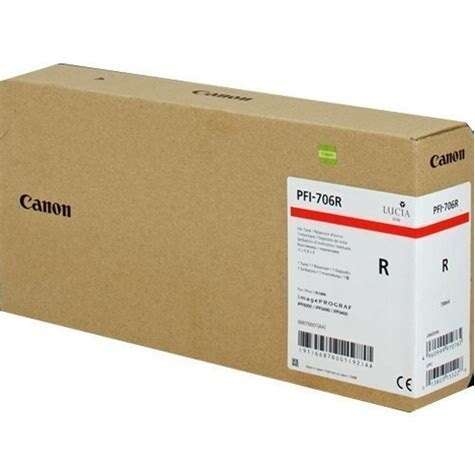 Canon Original PFI-706R Druckerpatrone - rot 700ml Image