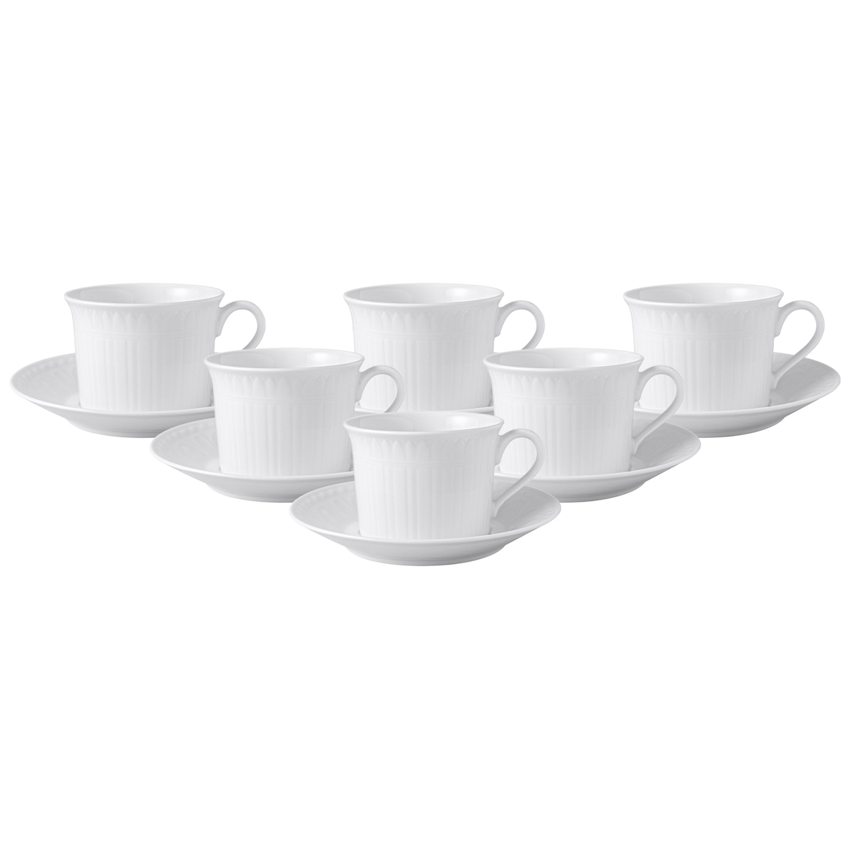 Villeroy & Boch Cellini Espressotasse mit Untertasse 100 ml 6er Set Image