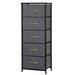 46" Tall Vertical Dresser Storage Tower With 5 Drawers for Bedroom