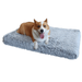 Dog Bed Crate Pad Dog beds for Large Dogs Plush Soft Pet Beds Washable Anti-Slip Dog Crate Bed for Dogs and Cats Dog Mats for Sleeping ï¼ŒFluffy Kennel Pad